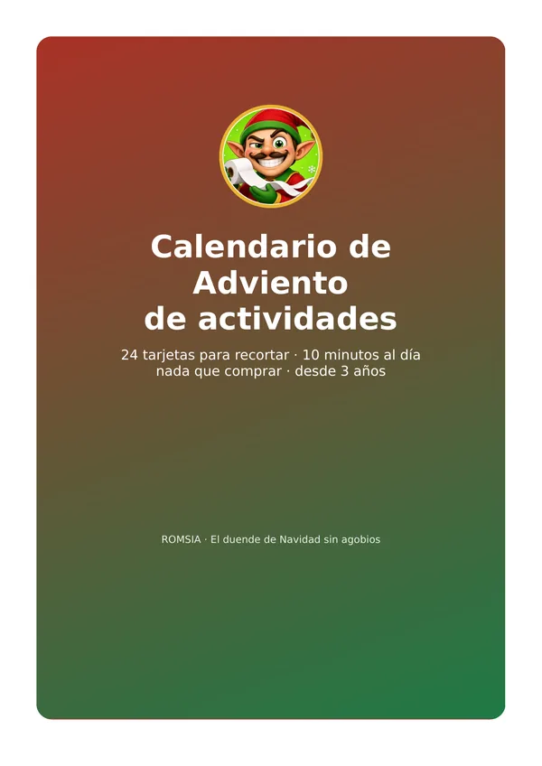 Portada del Calendario de Adviento de actividades